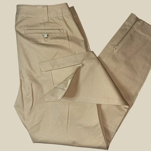 NWOT LAUREN by RALPH LAUREN CLASSIC SKINNY CROPPED W/ZIPPER PANTS•S/4 - Picture 5 of 13